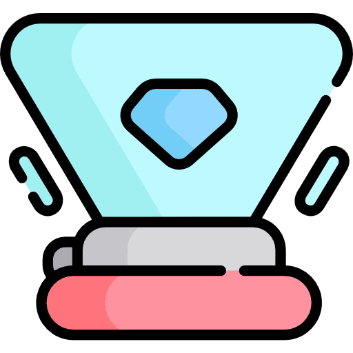 Hologram technology electronics miscellaneous icon