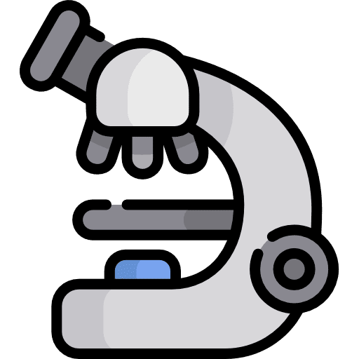 Microscope laboratory observation healthcare and medical icon