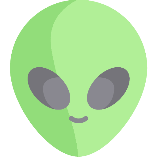 Alien monster truck monster scary icon