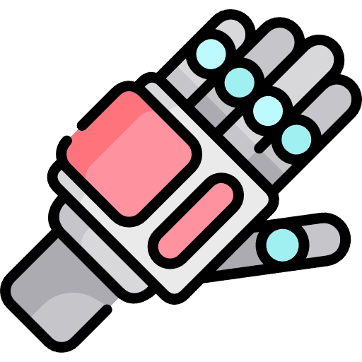 Robotic hand bionic robotic hand robotics icon