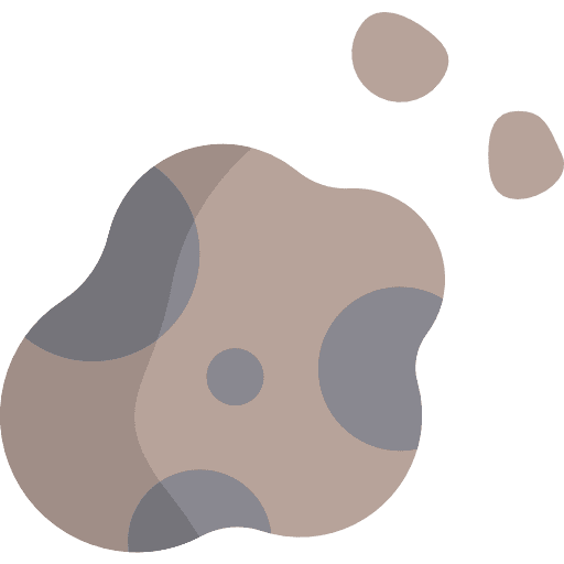 Asteroid astronomy meteor asteroid icon