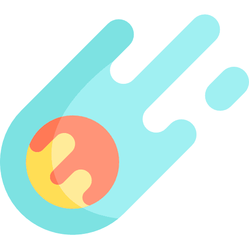 Comet miscellaneous space asteroid icon