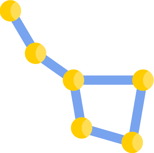 Constellation astronomy science ursa major icon