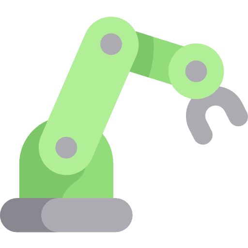 Robotic arm electronics construction and tools tools and utensils icon