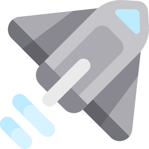 Rocket project spaceship start icon