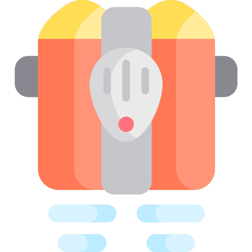 Jetpack science fly technology icon