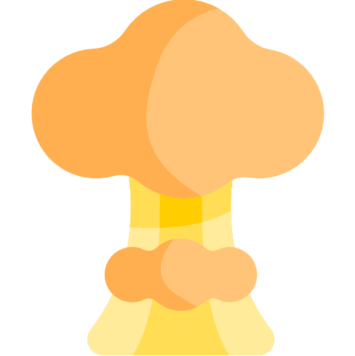 Bomb security explosion nuclear icon