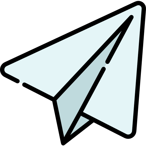 Plane message direct document icon