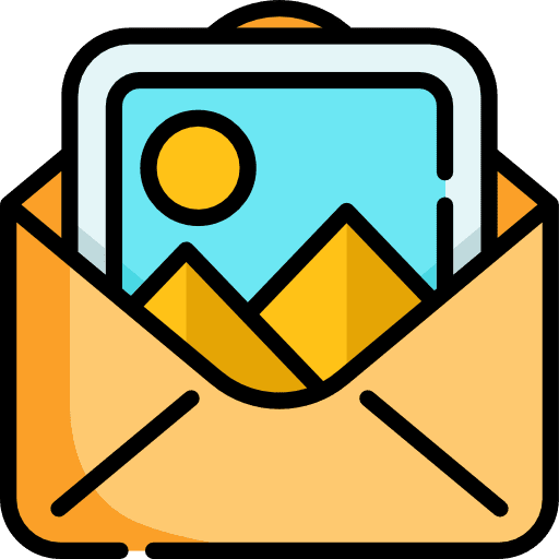 Picture letter envelope document icon