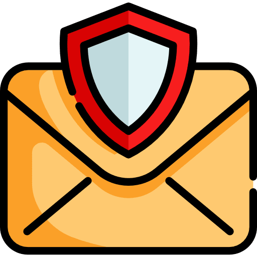 Shield email mail letter icon