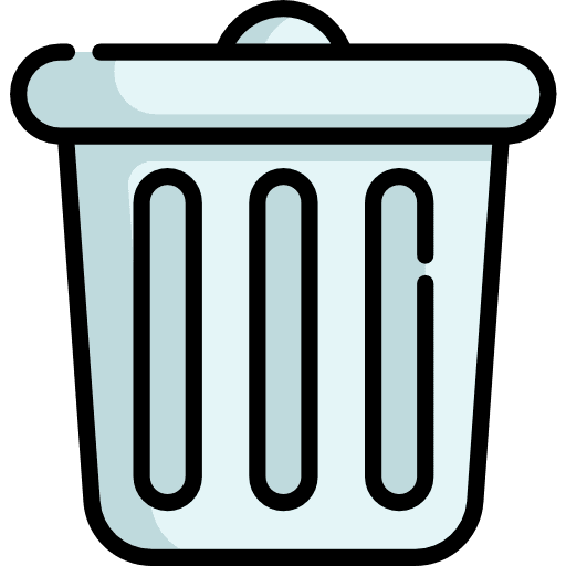 Trash trash garbage can icon