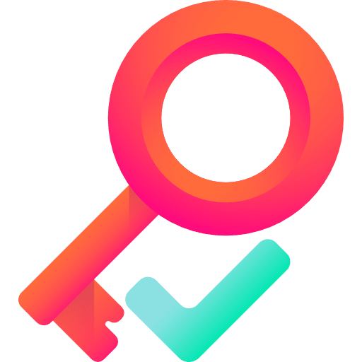 Key check coin money icon