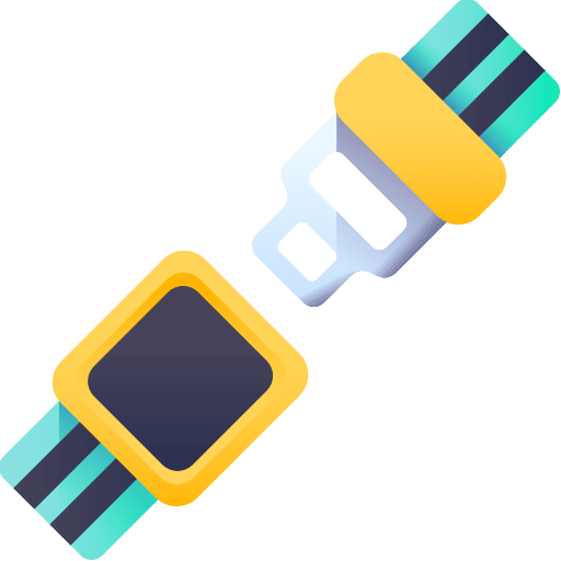 Seat belt security electronics transportation icon