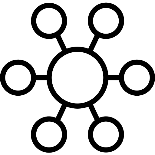 Circle analytics dots circles icon