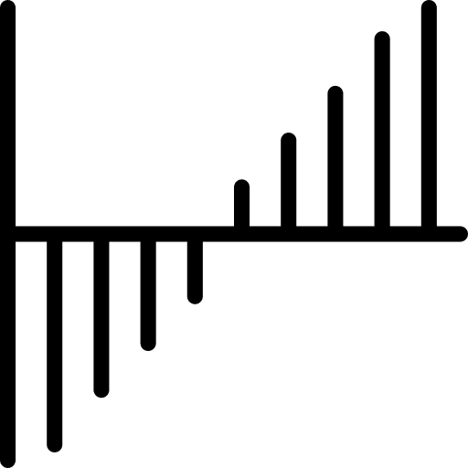 Bar economy statistics bar icon