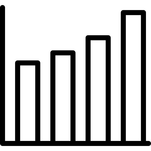 Bar graph business bar graph finances icon