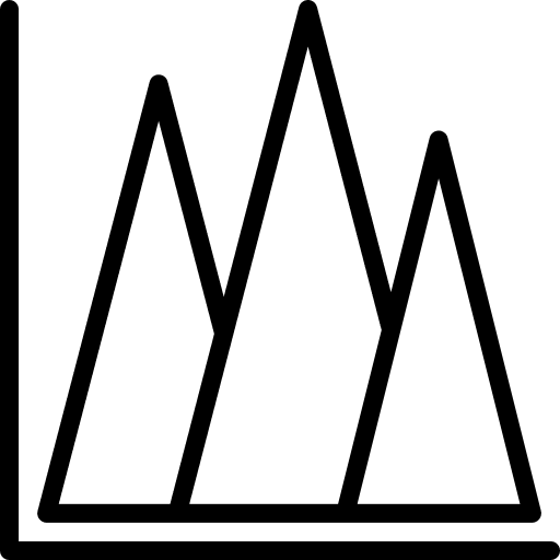 Pyramid business and finance pyramid chart chart icon