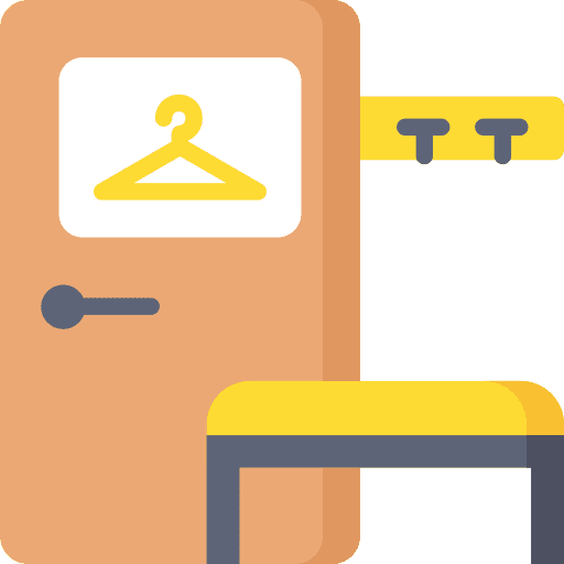 Changing room changing room safe wardrobe icon