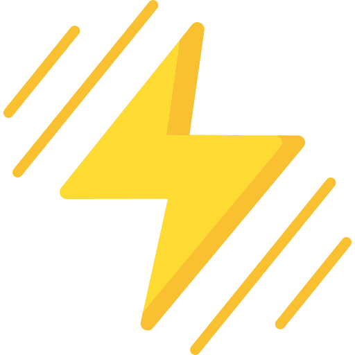 Power ray bolt energy icon