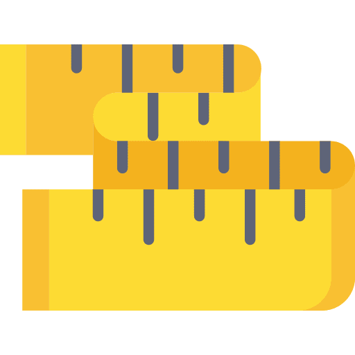 Wellness measuring tape healthcare wellness icon