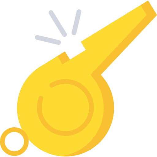 Whistle referee whistles miscellaneous icon