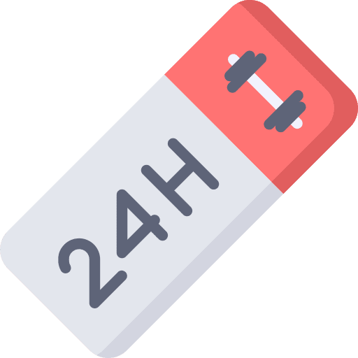 Gym 24h sport sports and competition icon