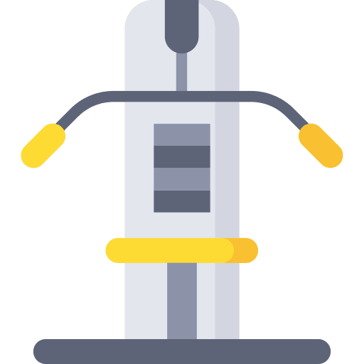 Gym machine gym chest machine icon