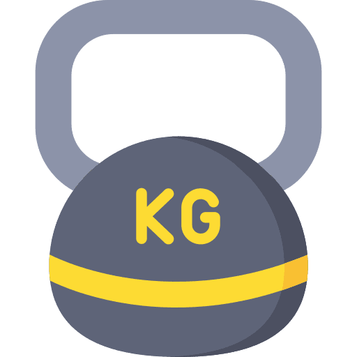 Kettlebell sport gym sports and competition icon
