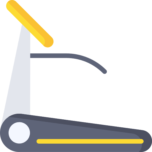 Treadmill sports and competition equipment run icon