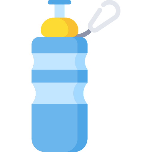 Water bottle hydration water food and restaurant icon