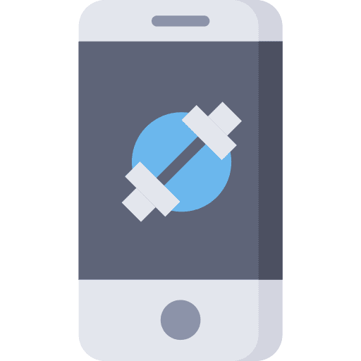 App mobilephone sports and competition weigh icon