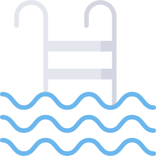 Swimming pool sports and competition swimming pool holidays icon