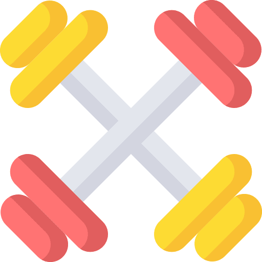 Dumbbells exercise equipment weight icon