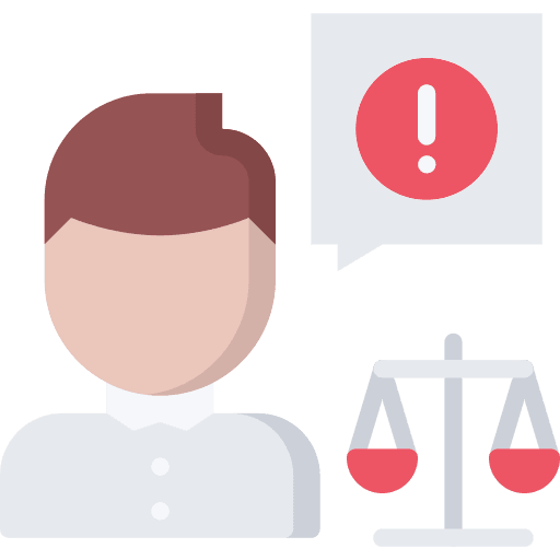 Action exclamation law action icon