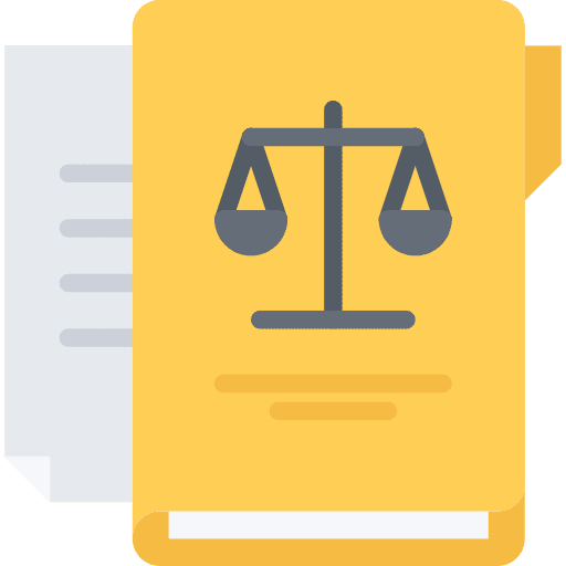 Case case files and folders court icon
