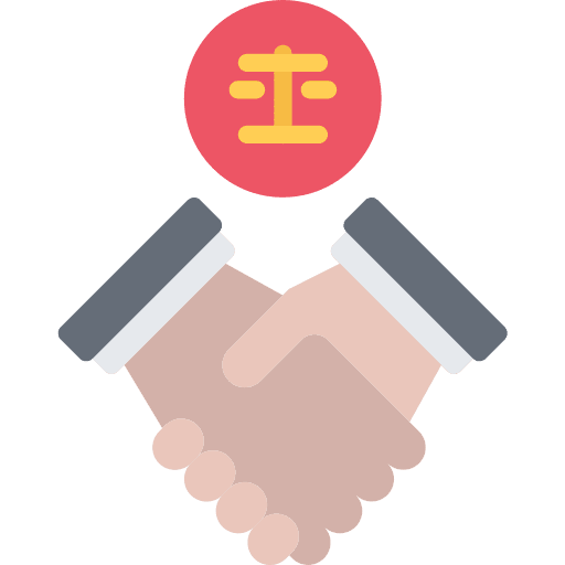 Agreement law handshake deal icon