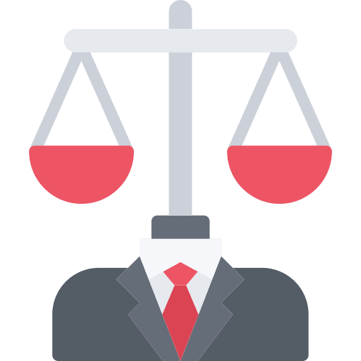 Avatar lawyer suit user icon
