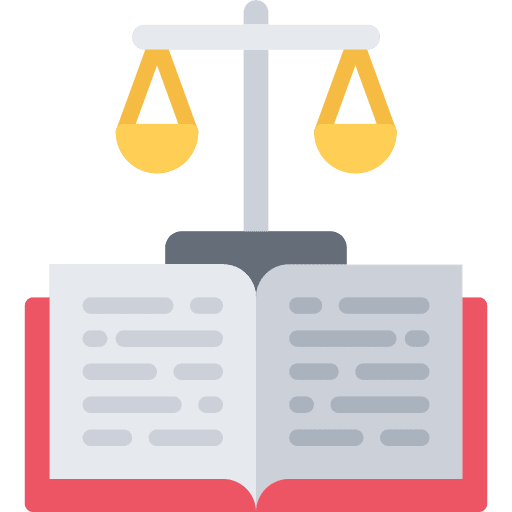 Book court book law icon
