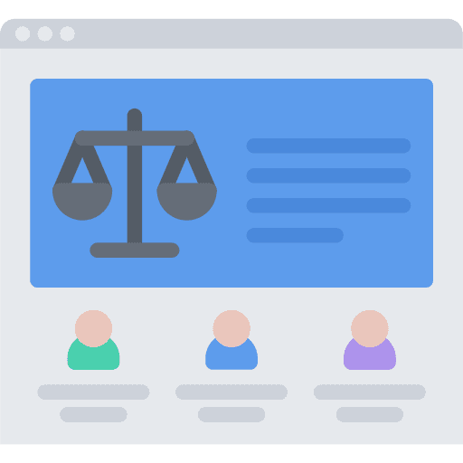 Agency computer justice agency icon