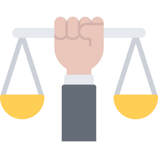 Balance hands and gestures justice scale miscellaneous icon