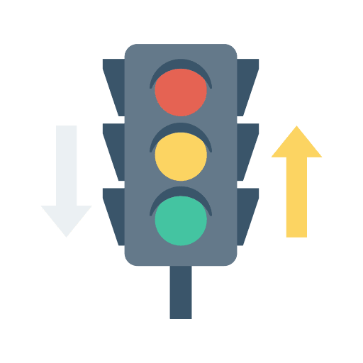Traffic light road sign light traffic light icon