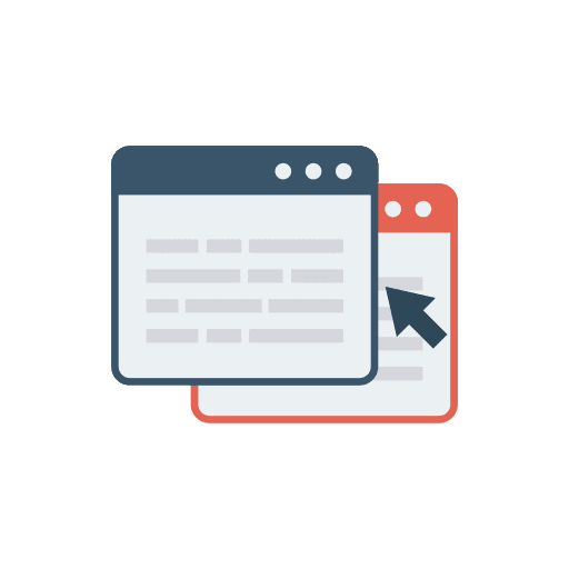 Browser interface seo and web internet icon