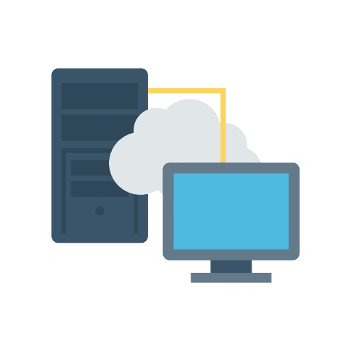 Data transfer monitor computer ui icon