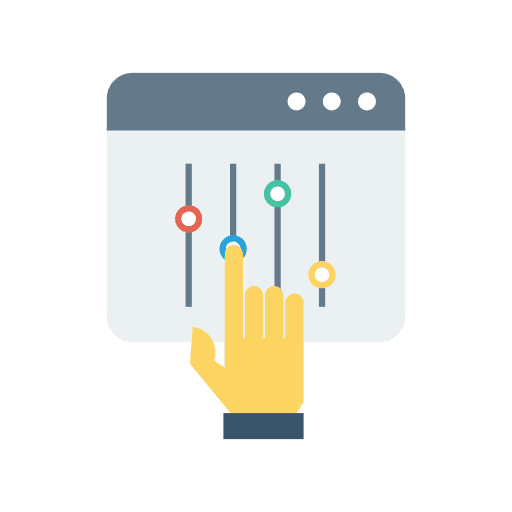 Settings html settings website icon