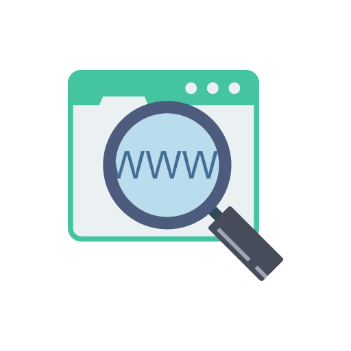 Browser loupe www browsers icon