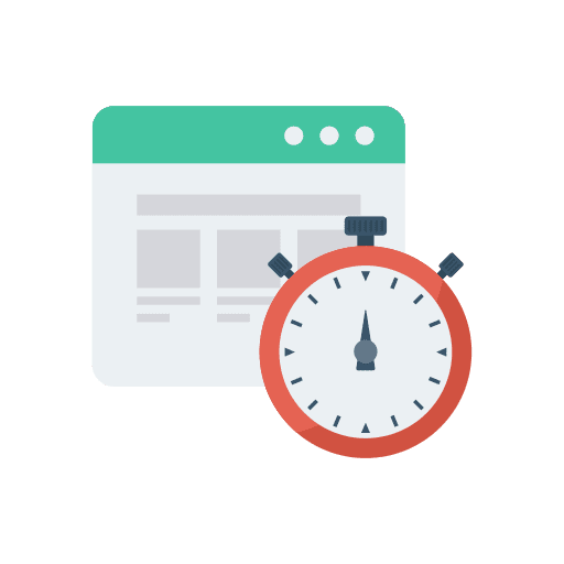 Browser stopwatch internet computer icon