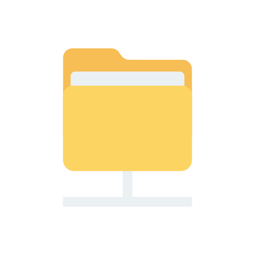 File sharing connection internet files and folders icon