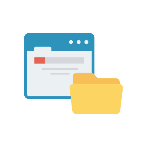 Folder interface ui document icon