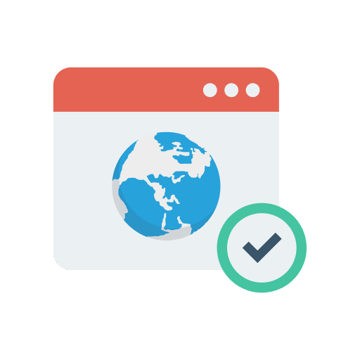 Browser internet worldwide seo and web icon