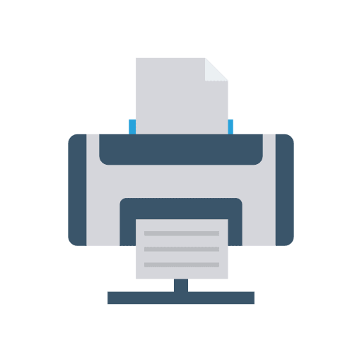 Printer technology printing electronics icon